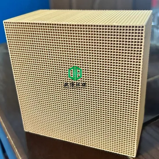 100X100X100mm Honeycomb Ceramic Vocs Catalyst Filter for Waste Gas Treatment